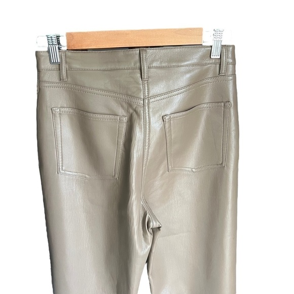 Wilfred x Aritzia - The Melina Vegan Leather Straight Leg Pants Sz 4 - Picture 8 of 11